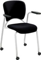 Safco 3478BL Groove Guest Chair, Interesting design and shape for anyone seeking something different, Smooth oval, cross curving shape and frame, 25.50" W x 22" D x 32" H. Overall, Black Finish, UPC 073555347821 (3478BL 3478-BL 3478 BL SAFCO3478BL SAFCO-3478BL SAFCO 3478BL) 