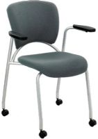 Safco 3478GR Groove Guest Chair, Interesting design and shape for anyone seeking something different, Smooth oval, cross curving shape and frame, 25.50" W x 22" D x 32" H. Overall, Gray Finish, UPC 073555347838 (3478GR 3478-GR 3478 GR SAFCO3478GR SAFCO-3478GR SAFCO 3478GR) 
