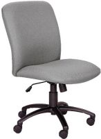 Safco 3490BV Uber Big and Tall High Back Chair, Pneumatic height adjustment, Deep thick cushioning, Tilt lock and tilt tension, Five star oversized base, 40.75" Minimum Overall Height - Top to Bottom, 44.75" Maximum Overall Height - Top to Bottom, 27" W x 30.25" D Overall, Gray Finish, UPC 073555349047 (3490BV SAFCO3490BV SAFCO-3490BV SAFCO 3490BV) 