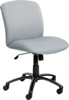 Safco 3491GR Uber Big and Tall Mid Back Chair, 500 lb. capacity, 360° swivel with dual-wheel hooded, 18.5 - 22.5" Seat Height, 22.25"W x 20.75"D Seat, 23"W x 19.75"H Back, 36.5 - 40.5"H Overall Height Range, Pneumatic height adjustment, Tilt lock and tilt tension on a five-star oversized base, Gray Finish, UPC 073555349139 (3491GR 3491-GR 3491 GR SAFCO3491GR SAFCO-3491GR SAFCO 3491GR) 