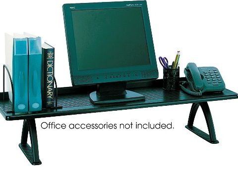 Safco 3603BL Desk Riser, Extra wide, 12