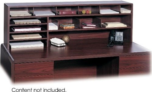 Safco 3651MH High Capacity Desk Top Organizer, Three 11 x 16 trays hold literature or printoutsmount left or right, 6.50