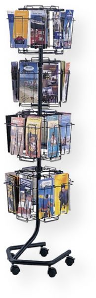 Safco 4128CH Wire Brochure Display, 32 Number of Pockets, 4.5