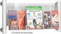 Safco 4133SL Luxe Magazine Rack, 3 magazine pockets, 6 pamphlet pockets, Displays are wall mountable, Displays literature clearly, 30"W x 2"D x 22.5"H Overall, UPC 073555413311 (4133SL 4133-SL 4133 SL SAFCO4133SL SAFCO-4133SL SAFCO 4133SL) 