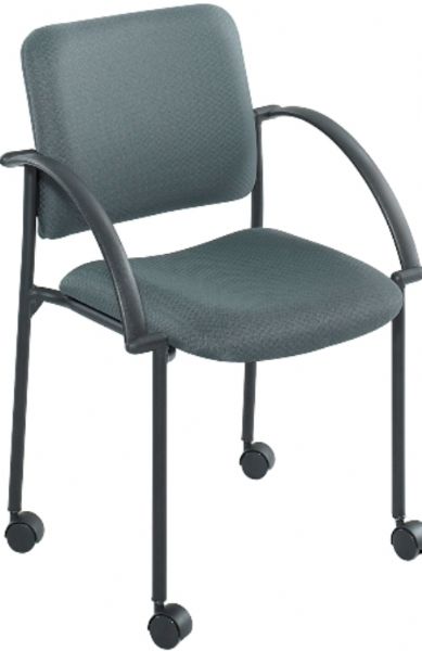 Safco 4184CH Moto Stack Chair, Steel black powder coat frame, Straight legs Base/Leg Type, 17.5