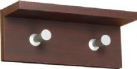Safco 4220MH Contempo Wood Wall Rack, Capacity - Weight 10-pound per hook, 2" tapered shaft, 1-inch head, UPC 073555422047, Mahogany Color (4220MH 4220-MH 4220 MH SAFCO-4220MH SAFCO 4220MH SAFCO4220MH) 