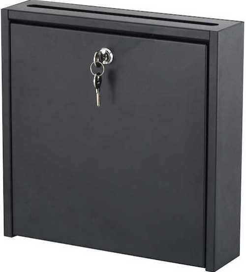 Safco 4258BL Wall-Mounted Interoffice Mailbox with Lock - 12