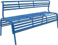 Safco 4368BU CoGo Indoor/Outdoor Steel Bench, Designed for indoors or outdoors for versatile use, 30.75" - 30.75" Adjustability - Height, UV-resistant and weather-resistant to last longer outdoors, Durable steel construction with powder-coat finish, Blue Finish, UPC 073555436853 (4368BU 4368-BU 4368 BU SAFCO4368BU SAFCO-4368-BU SAFCO 4368 BU) 