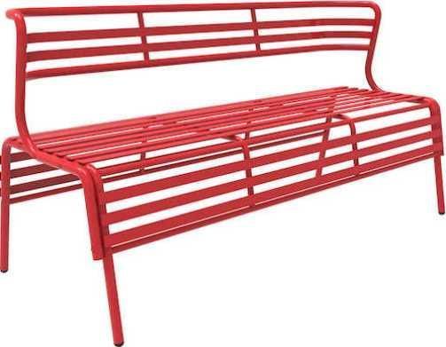 Safco 4368RDSafco 4368RD CoGo Indoor/Outdoor Steel Bench, Designed for indoors or outdoors for versatile use, 30.75