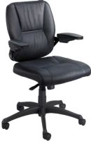 Safco SAFCO4471BL InCite Mid Back Executive Chair, Tilt Control, Casters, Armed, Upholstered, 21" W x 19.5" D Seat, 37.75" Minimum Overall Height - Top to Bottom, 42.75" Maximum Overall Height - Top to Bottom, 27.25" W x 26" D Overall, UPC 073555447125, Black Color (4471BL 4471-BL 4471 BL SAFCO4471BL SAFCO-4471BL SAFCO 4471BL) 