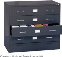 Safco 4930CH Sturdy Computer Multi-Media Cabinet, Extra sturdy heavy-gauge steel cabinet, High quality drawer glides for smooth, quiet operation, Each 6" high drawer contains six 10-slot molded poly media trays, Key lock secures all drawers, 37.25" W x 18.5" D x 28" H, UPC 073555493009 (4930CH 4930-CH 4930 CH SAFCO4930CH SAFCO-4930CH SAFCO 4930CH) 