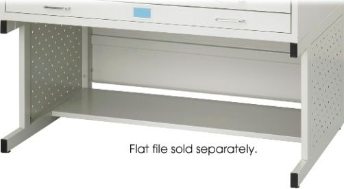 Safco 4974LG Facil Flat File High Base-Medium, Functionally designed label holders, Chrome drawer handles, Drawer capacity is 60 lbs., Drawer is 1