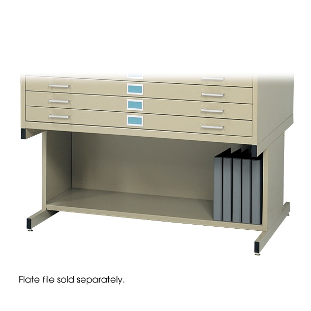 Safco 4975 High Base for 4994 Model, Tropic Sand Color; Tropic Sand Flat file high base; Base raises files 20