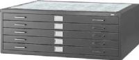 Safco 4996BLR Five-Drawer Steel Flat File for 30" x 42" Documents, 500 - Active; 750 - Semi Active; 1000 - In Active Capacity - Sheet, 35.38" Depth of File, White flat file organizer, Case-hardened, ball-bearing rollers for quiet operation, Positive closures and courtesy stops, Rear hood and hinged front depressor, Use organizer individually or in space-saving stack, Black Color,  UPC 073555499629 (4996BLR 4996-BLR 4996 BLR SAFCO4996BLR SAFCO-4996-BLR SAFCO 4996 BLR) 
