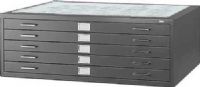 Safco 4998BLR Five-Drawer Steel Flat File for 36" x 48" Documents, 3.75" Distance Between Holes, 3.25" W x 1.88" H Label Holder Dimension, 22 ga., 22 ga. - cabinet Material Thickness, 500 - Active; 750 - Semi Active; 1000 - In Active Capacity - Sheet, 50" W x 38" D x 2.13" H Drawer Dimensions, White flat file organizer, Case-hardened, ball-bearing rollers for quiet operation, Black Color, UPC 073555499827 (4998BLR 4998-BLR 4998 BLR SAFCO4998BLR SAFCO-4998-BL SAFCO 4998 BLR) 