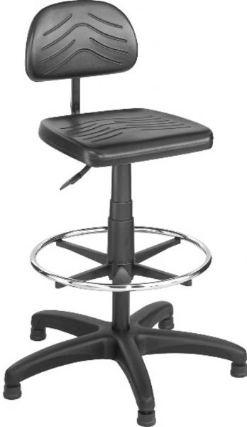 Safco 5110 TaskMaster Economy Workbench Chair, Pneumatic Adjustment, 360 Swivel, 16.25