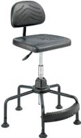 Safco 5117 Taskmaster Economahogany Industrial Chair, Pneumatic seat height adjustment, Back height adjustment, Swivel, Ergonomic , 26" W x 26" D Overall, UPC 073555511703, Black Color (5117 SAFCO5117 SAFCO-5117 SAFCO 5117) 