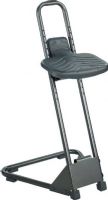 Safco 5126 Task Master Stand Alone, 21" - 35" Seat Height Range, Seat tilts forward up to 15 degrees, Seat adjusts manually to 10 different positions at 1.25" intervals, Large contoured seat with lower back support and waterfall front, Black microcellular, selfskinning polyurethane seat with waterfall front, Built-in footrest,39" H x 2" W x 21" D Overall, UPC 073555512601 (5126 SAFCO5126 SAFCO-5126 SAFCO 5126) 