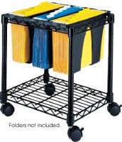 Safco 5228BL Wire File Cart with Tubs, 3 removable tubs offer a unique way to organize projects, Rugged plastic bins, Rolls easily to point-of-use on four swivel casters, Tucks neatly under most desks and work surfaces, 14.5" W x 17.75" D x 19.5" H, Black Color, UPC 073555522822 (5228BL 5228-BL 5228 BL SAFCO5228BL SAFCO-5228BL SAFCO 5228BL) 