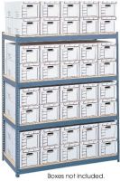 Safco 5260 Steel Pack Archival Shelving, 4 Total Number of Shelves, Legal and Letter Media Size Supported, Powder Coated Finishing, 2500 lb Load Capacity, Security Lock Features, 69" W x 33" D x 84" H Overall, UPC 073555526004 (5260 SAFCO5260 SAFCO-5260 SAFCO 5260) 