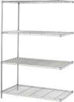 Safco 5295GR Industrial Add-On Kit, 800 lbs. evenly distributed Shelf Weight Capacity, 2500 lbs. evenly distributed Overall Weight Capacity, 1" increments Shelf Adjustablity, 4 Shelf Quantity, 8"w x 24" H x 72" H Overall, Gray Color, UPC 073555529531 (5295GR 5295-GR 5295 GR SAFCO5295GR SAFCO-5295GR SAFCO 5295GR) 
