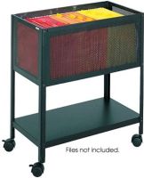 Safco 5350BL Open Top Mesh Tub Files, Perfect for the office the filing system, Lower shelf for additional storage requirements, Letter Document size accommodation, Tub files in contemporary steel mesh design, 13.5" W x 34.25" D x2 7.25" H Overall, Black Color, UPC 073555535020  (5350BL 5350-BL 5350 BL SAFCO5350BL SAFCO-5350BL SAFCO 5350BL) 
