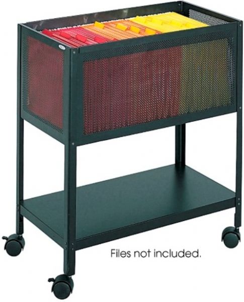 Safco 5350BL Open Top Mesh Tub Files, Perfect for the office the filing system, Lower shelf for additional storage requirements, Letter Document size accommodation, Tub files in contemporary steel mesh design, 13.5