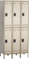 Safco 5526TN Double Tier Locker 3 Column, Personal storage lockers, Two-tone lockers, Double tier compartment, three columns, One piece design, Heavy-gauge, all-steel construction, Stand alone or linked together, 78" H x 36" W X 18" D, UPC 073555552669 (5526TN 5526-TN 5526 TN SAFCO5526TN SAFCO-5526TN SAFCO 5526TN ) 