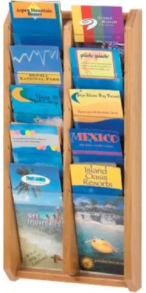 Safco 5793OS Expose 10 Staggered Pamphlet Display, 1