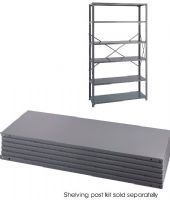 Safco 6253 Industrial 6 Shelf Pack, Dark gray color, Steel construction, UPC 073555625301 (6253 SAFCO6253 SAFCO-6253 SAFCO 6253) 