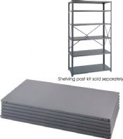 Safco 6254 Industrial 6 Shelf Pack, Dark gray color, Steel construction, Loads up to 1,250 lbs / shelf, UPC 073555625400 (6254 SAFCO6254 SAFCO-6254 SAFCO 6254) 