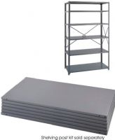 Safco 6255 Industrial 6 Shelf Pack, Dark gray color, Steel construction, Loads up to 1,250 lbs / shelf, 85" H x 48" W x 24" D, UPC 073555625509 (6255 SAFCO6255 SAFCO-6255 SAFCO 6255) 