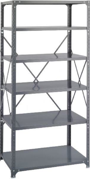 Safco 6270 Commercial Shelf Kit, 6 Shelves, Loads up to 350lbs per shelf evenly loaded, 36