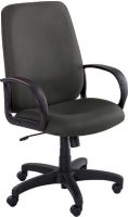 Safco 6300BL Poise Executive High Back Seating, 21" W x 20" D Seat, 41" Minimum Overall Height - Top to Bottom, 46" Maximum Overall Height - Top to Bottom, Full 360 degree swivel, 27" W x 27" D Overall, Black Color, UPC 073555630022 (6300BL 6300-BL 6300 BL SAFCO6300BL SAFCO-6300BL SAFCO 6300BL) 