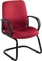 Safco 6302BG Poise Executive Guest Seating, Integrated Arms, 250 lbs. Capacity - Weight, 21" W x 20" D Seat Size, 22.50" W x 21" H Back Size, 17" Seat Height, 26.25" W x 23.50" D x 39" H Dimensions, Burgundy Color,  UPC 073555630213 (6302BG 6302 BG 6302-BG SAFCO6302BG SAFCO-6302BG SAFCO 6302BG) 
