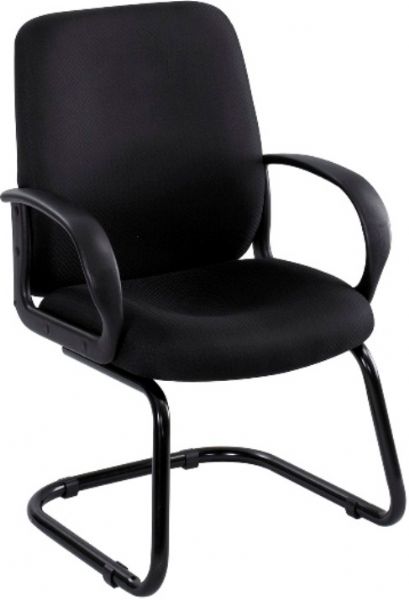 Safco 6302BL Poise Executive Guest Seating, Integrated Arms, 250 lbs. Capacity - Weight, 21
