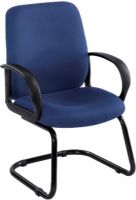 Safco 6302BU Poise Executive Guest Seating, Integrated Arms, 250 lbs. Capacity - Weight, 21" W x 20" D Seat Size, 22.50" W x 21" H Back Size, 17" Seat Height, 26.25" W x 23.50" D x 39" H Dimensions, Blue Color, UPC 073555630251 (6302BU 6302 BU 6302-BU SAFCO6302BU SAFCO-6302BU SAFCO 6302BU) 