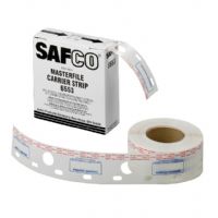 Safco 6553 Polyester Carrier Strips for MasterFile 2, 2.50" Wide; Document storage accessories; Carrier film polyester strip; Self-adhesive; Can be cut into 100 - 24" strips, 80 - 30" strips or 50 - 48" strips; Pre-printed identification blocks for drawings; Model 6553 may be used in plan hold Masterfile 2 series files; UPC 73555655308 (6553 65-53 SAFCO6553 SAFCO-6553 SAFCO-65-53) 