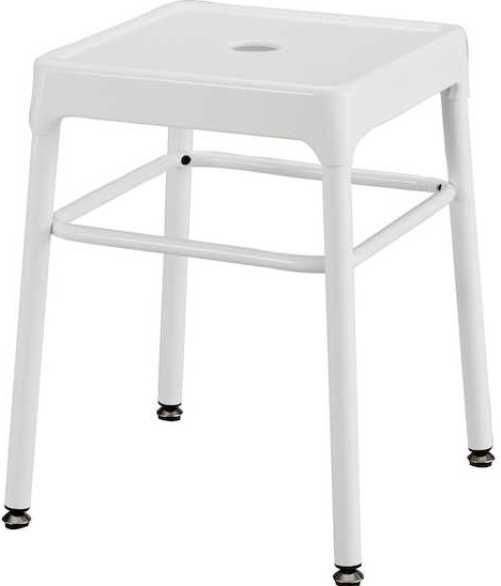 Safco 6604WH Steel Guest Stool, 18