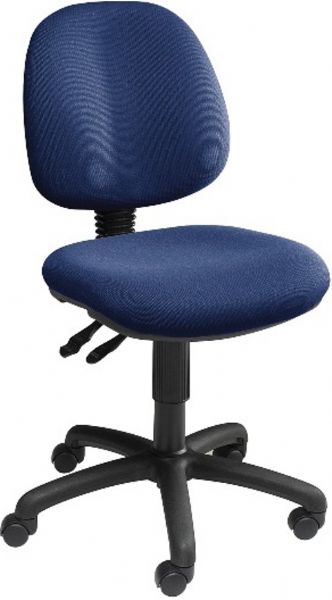 Safco 6862BU Choices Mid Back Chair, 250 lbs. Capacity - Weight, Dual Wheel Hooded Carpet Casters Wheel / Caster Style, 2