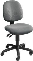 Safco 6862GR Choices Mid Back Chair, 250 lbs. Capacity - Weight, Dual Wheel Hooded Carpet Casters Wheel / Caster Style, 2" dia. Wheel / Caster Size, 25"dia. x 36" to 40.50" H, Gray Color,  UPC 073555686234 (6862GR 6862-GR 6862 GR SAFCO6862GR SAFCO-6862GR SAFCO 6862GR) 