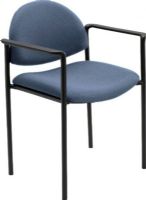 Safco 7010BU Wicket Stack Chairs with Arms, Powder Coat Paint / Finish, 18" W x 18"D Seat Size, 18" W x 12.50"H Back Size, 17.50" Seat Height, 250 lbs. Capacity - Weight, 22.25" W x 20.75" D x 31" H Dimensions, Blue Color, UPC 073555701050 (7010BU 7010 BU 7010-BU SAFCO7010BU SAFCO-7010BU SAFCO 7010BU) 