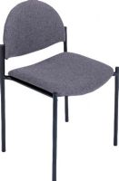 Safco 7020GR Wicket Stack Chairs, Nylon Glides, Steel frame, 250 lbs. Capacity - Weight, 18" W x 18" D Seat Size, 18" W x 12.50" H Back Size, 17.50" Seat Height, 19.75" W x 20.75" D x 31" H Dimensions, ANSI/BIFMA Meets Industry Standards, Gray Color, UPC 073555702033 (7020GR 7020-GR 7020 GR SAFCO7020GR SAFCO-7020GR SAFCO 7020GR) 