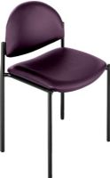 Safco 7021BG Wicket Stack Chair with Vinyl, Nylon Glides, Steel frame, 250 lbs. Capacity - Weight, 18" W x 18" D Seat Size, 18" W x 12.50" H Back Size, 17.50" Seat Height, 19.75" W x 20.75" D x 31" H Dimensions, ANSI/BIFMA Meets Industry Standards, UPC 073555702118, Burgundy Color (7021BG 7021-BG 7021 BG SAFCO7021BG SAFCO-7021BG SAFCO 7021BG) 