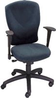 Safco 7079BL Vivid High Back Chair, 250 lbs Capacity - Weight, 360° Swivel Chair Functionality, 3" Height range, 26.25" W x 26.25" D x 40" to 44" H, Black Finish, UPC 073555707922 (7079BL 7079-BL 7079 BL SAFCO7079BL SAFCO-7079BL SAFCO-7079BL) 