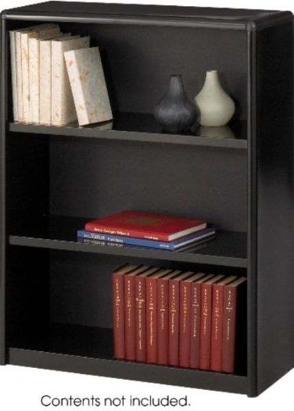 Safco 7171BL ValueMate Economy Bookcase, 3 Total Number of Shelves, 2 Number of Adjustable Shelves, 1 Number of Fixed Shelves, Book Storage Application/Usage, 31.75