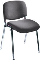 Safco 7400GR Visit Upholstered Stacking Chairs, 18" W x 15.50" D Seat Size, 18" W x 12.50" H Back Size, 18" Seat Height, 250 lbs. Capacity - Weight, 22" W x 23.50" D x 31.50" H, Set of 2, UPC 073555740035, Gray Color (7400GR 7400-GR 7400 GR SAFCO7400GR SAFCO-7400GR SAFCO 7400GR) 