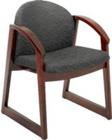 Safco 7910BL1 Urbane Mahogany Side Chair, 17" Seat Height, 20.50" W x 16" H Back Size, 250 lbs. Capacity - Weight, 20.50" W x 18" D Seat Size, 22.75" W x 23" D x 31.25" Overall Dimensions, Black Color, UPC 073555791020 (7910BL1 7910-BL1 7910 BL1 SAFCO7910BL1 SAFCO-7910BL1 SAFCO 7910BL1) 