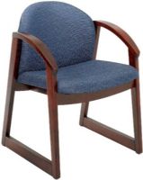 Safco 7910BU1 Urbane Mahogany Side Chair, 17" Seat Height, 20.50" W x 16" H Back Size, 250 lbs. Capacity - Weight, 20.50" W x 18" D Seat Size, 22.75" W x 23" D x 31.25" Overall Dimensions, Blue Color, UPC 073555791051 (7910BU1 7910-BU1 7910 BU1 SAFCO7910BU1 SAFCO-7910BU1 SAFCO 7910BU1) 