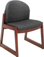 Safco 7940BL1 Urbane Mahogany Side Chair with no Arms, 17" Seat Height, 20.50" W x 16" H Back Size, 250 lbs. Capacity - Weight, 20.50" W x 18" D Seat Size, 22.75" W x 23" D x 31.25" Overall Dimensions, Black Color, UPC 073555794021 (7940BL1 7940-BL1 7940 BL1 SAFCO7940BL1 SAFCO-7940BL1 SAFCO 7940BL1) 